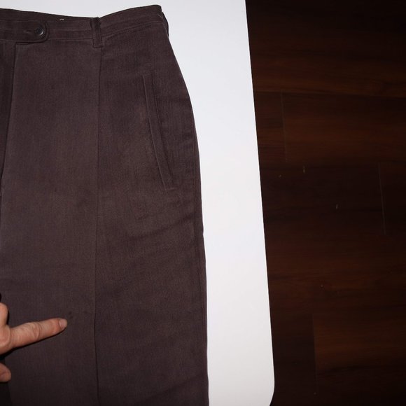 Cypress Groove Silk Pleated Pants w28x26 Inseam - Picture 5 of 10